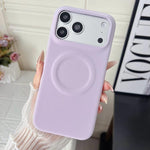 Custodia magnetica per telefono in policarbonato con finitura opaca effetto velluto e similpelle., For iPhone 17 Pro Max, For iPhone 17 Pro, For iPhone 17, For iPhone Air