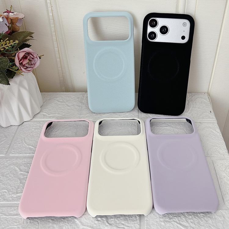 Custodia magnetica per telefono in policarbonato con finitura opaca effetto velluto e similpelle., For iPhone 17 Pro Max, For iPhone 17 Pro, For iPhone 17, For iPhone Air