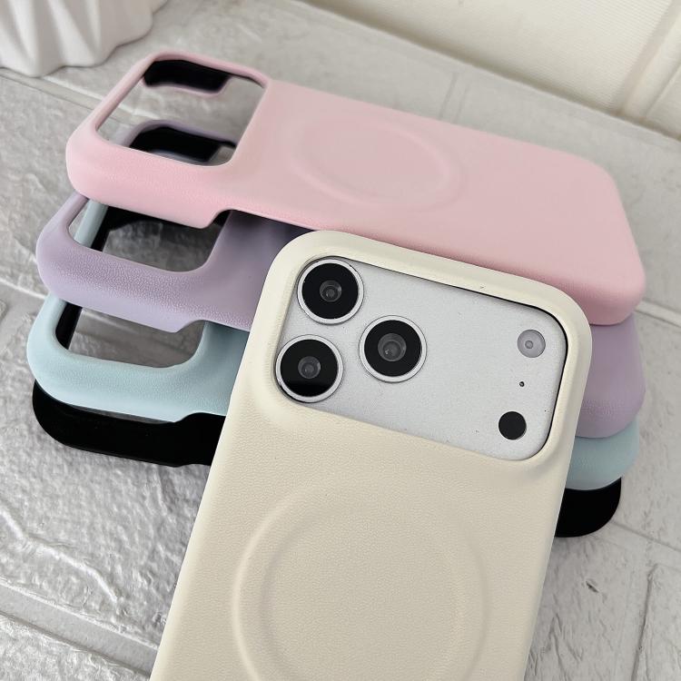 Custodia magnetica per telefono in policarbonato con finitura opaca effetto velluto e similpelle., For iPhone 17 Pro Max, For iPhone 17 Pro, For iPhone 17, For iPhone Air