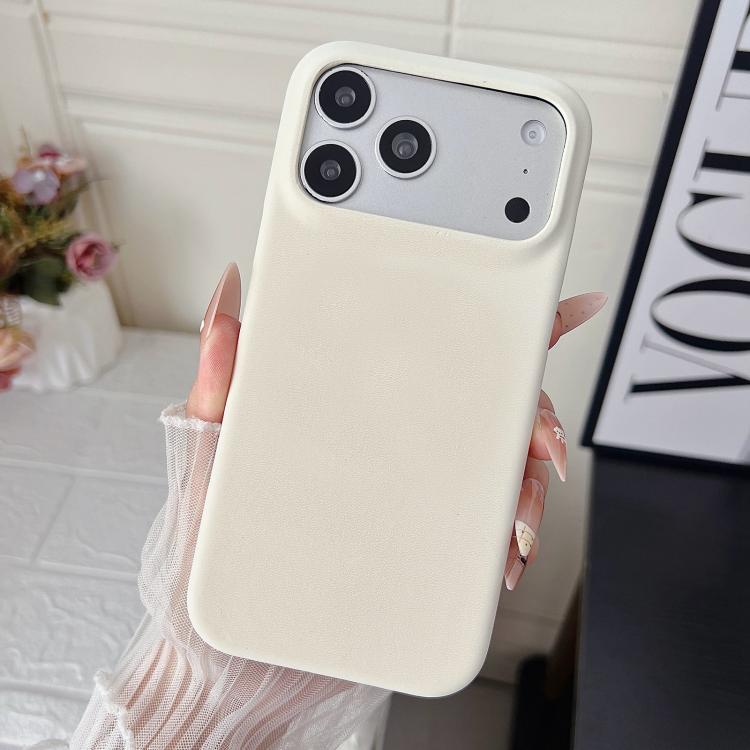 Custodia per telefono in policarbonato con finitura opaca effetto velluto e pelle vegana., For iPhone 17 Pro Max, For iPhone 17 Pro, For iPhone 17, For iPhone Air