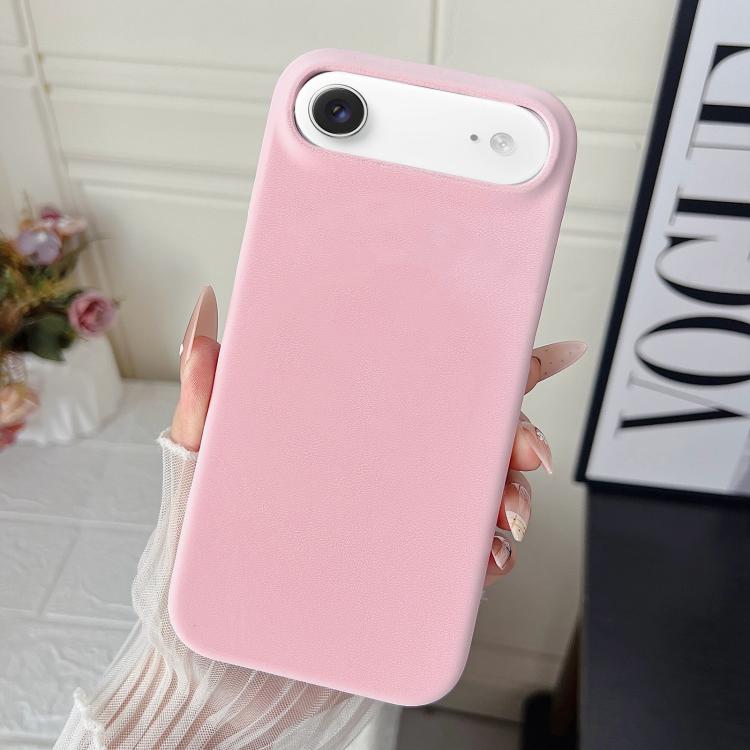 Custodia per telefono in policarbonato con finitura opaca effetto velluto e pelle vegana., For iPhone 17 Pro Max, For iPhone 17 Pro, For iPhone 17, For iPhone Air