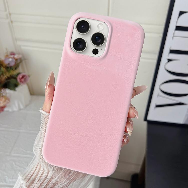 Custodia per telefono in policarbonato con finitura opaca effetto velluto e pelle vegana., For iPhone 15 Pro Max, For iPhone 15 Pro, For iPhone 14 Plus / 15 Plus, For iPhone 15