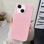 Custodia per telefono in policarbonato con finitura opaca effetto velluto e pelle vegana., For iPhone 15 Pro Max, For iPhone 15 Pro, For iPhone 14 Plus / 15 Plus, For iPhone 15