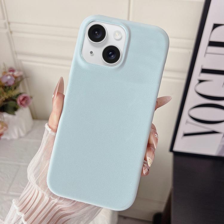 Custodia per telefono in policarbonato con finitura opaca effetto velluto e pelle vegana., For iPhone 15 Pro Max, For iPhone 15 Pro, For iPhone 14 Plus / 15 Plus, For iPhone 15