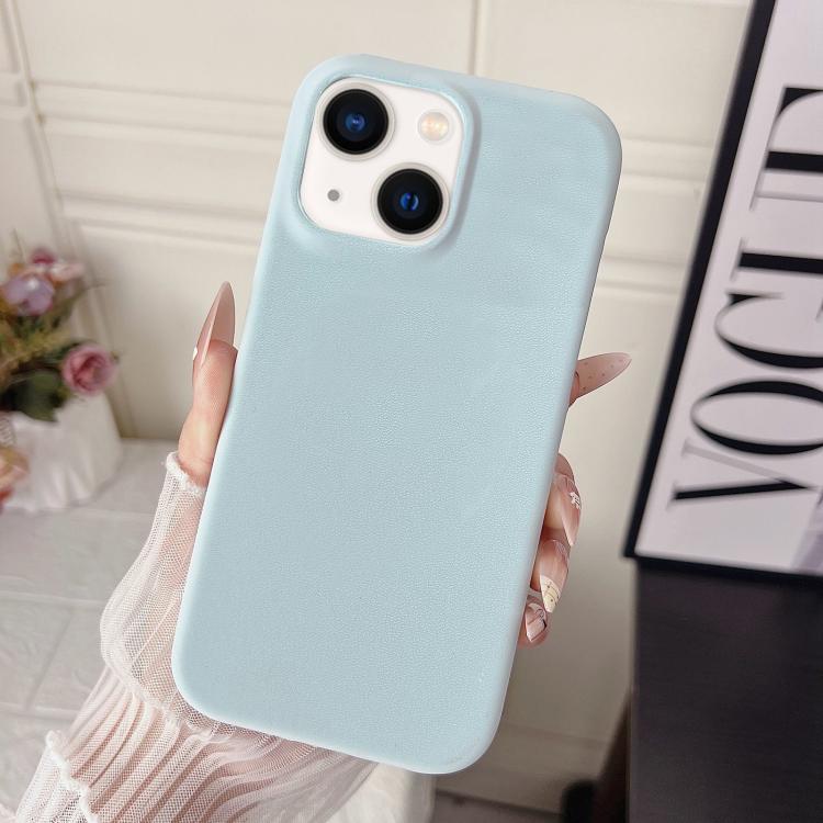 Custodia per telefono in policarbonato con finitura opaca effetto velluto e pelle vegana., For iPhone 13 / 14, For iPhone 14 Pro, For iPhone 14 Pro Max, For iPhone 13 Pro Max