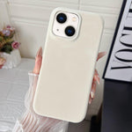 Custodia per telefono in policarbonato con finitura opaca effetto velluto e pelle vegana., For iPhone 13 / 14, For iPhone 14 Pro, For iPhone 14 Pro Max, For iPhone 13 Pro Max