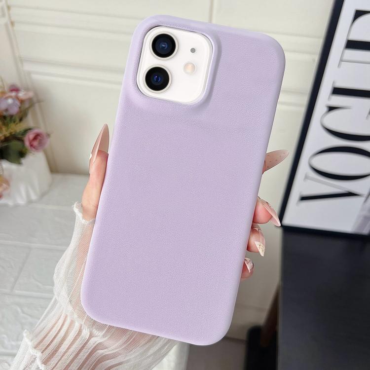 Custodia per telefono in policarbonato con finitura opaca effetto velluto e pelle vegana., For iPhone 13 Pro, For iPhone 12 / 12 Pro, For iPhone 12 Pro Max