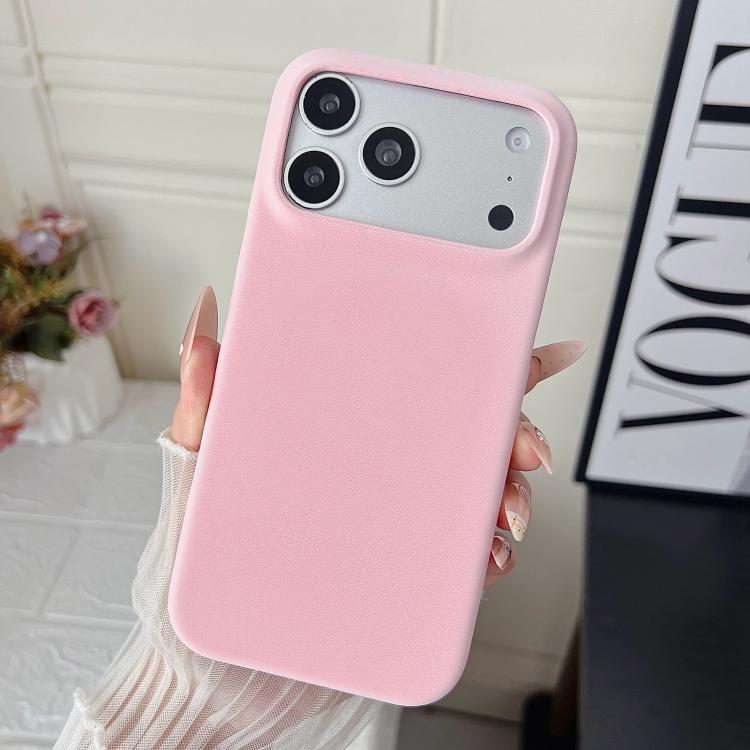 Custodia per telefono in policarbonato con finitura opaca effetto velluto e pelle vegana., For iPhone 17 Pro Max, For iPhone 17 Pro, For iPhone 17, For iPhone Air