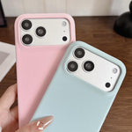 Custodia per telefono in policarbonato con finitura opaca effetto velluto e pelle vegana., For iPhone 13 Pro, For iPhone 12 / 12 Pro, For iPhone 12 Pro Max
