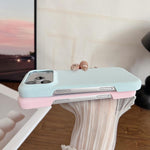Custodia per telefono in policarbonato con finitura opaca effetto velluto e pelle vegana., For iPhone 17 Pro Max, For iPhone 17 Pro, For iPhone 17, For iPhone Air
