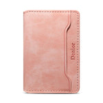Portafoglio magnetico con porta carte di credito in stile retrò vegano Denior V08+1
