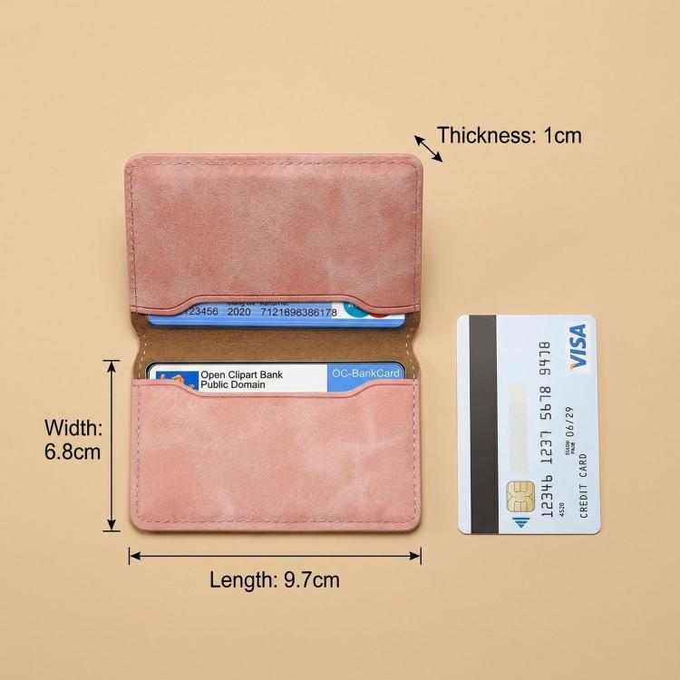 Portafoglio magnetico con porta carte di credito in stile retrò vegano Denior V08+1