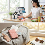 Portafoglio magnetico con porta carte di credito in stile retrò vegano Denior V08+1
