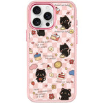 Adorabile custodia magnetica per telefono con motivo a gatto da dessert., For iPhone 15 Pro Max, For iPhone 15 Pro