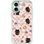 Adorabile custodia magnetica per telefono con motivo a gatto da dessert., For iPhone 16 Pro Max, For iPhone 16 Pro, For iPhone 16 Plus, For iPhone 16