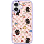 Adorabile custodia magnetica per telefono con motivo a gatto da dessert., For iPhone 16 Pro Max, For iPhone 16 Pro, For iPhone 16 Plus, For iPhone 16