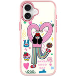Custodia magnetica per telefono con motivo Dopamine Girl, For iPhone 16 Pro Max, For iPhone 16 Pro, For iPhone 16 Plus, For iPhone 16