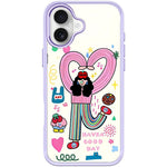 Custodia magnetica per telefono con motivo Dopamine Girl, For iPhone 16 Pro Max, For iPhone 16 Pro, For iPhone 16 Plus, For iPhone 16