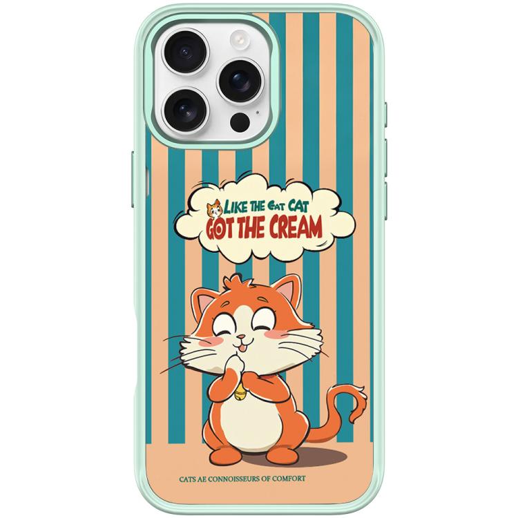 Adorabile custodia magnetica per telefono con motivo a gattino., For iPhone 16 Pro Max, For iPhone 16 Pro, For iPhone 15 Pro Max, For iPhone 15 Pro