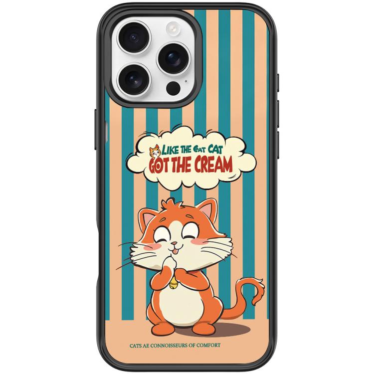 Adorabile custodia magnetica per telefono con motivo a gattino., For iPhone 16 Pro Max, For iPhone 16 Pro, For iPhone 15 Pro Max, For iPhone 15 Pro
