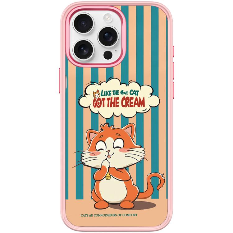 Adorabile custodia magnetica per telefono con motivo a gattino., For iPhone 16 Pro Max, For iPhone 16 Pro, For iPhone 15 Pro Max, For iPhone 15 Pro