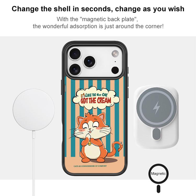 Adorabile custodia magnetica per telefono con motivo a gattino., For iPhone 17 Pro Max, For iPhone 17 Pro, For iPhone 17, For iPhone Air