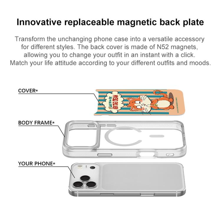 Adorabile custodia magnetica per telefono con motivo a gattino., For iPhone 17 Pro Max, For iPhone 17 Pro, For iPhone 17, For iPhone Air