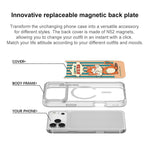 Adorabile custodia magnetica per telefono con motivo a gattino., For iPhone 16 Pro Max, For iPhone 16 Pro, For iPhone 15 Pro Max, For iPhone 15 Pro