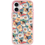 Adorabile custodia magnetica per telefono con motivo orsetto., For iPhone 16 Pro Max, For iPhone 16 Pro, For iPhone 16 Plus, For iPhone 16