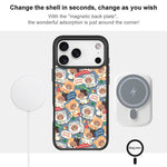 Adorabile custodia magnetica per telefono con motivo orsetto., For iPhone 16 Pro Max, For iPhone 16 Pro, For iPhone 16 Plus, For iPhone 16