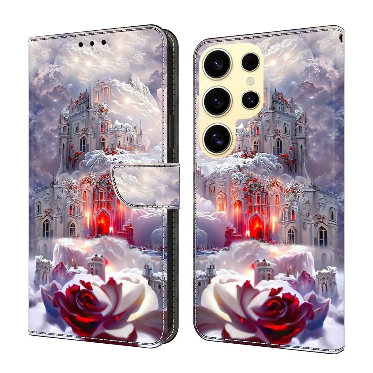 Custodia per telefono in ecopelle con effetto cristallo., For Samsung Galaxy S25 Ultra 5G