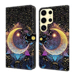 Custodia per telefono in ecopelle con effetto cristallo., For Samsung Galaxy S24 Ultra 5G
