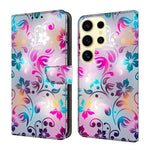 Custodia per telefono in ecopelle con effetto cristallo., For Samsung Galaxy S24 Ultra 5G