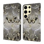 Custodia per telefono in ecopelle con effetto cristallo., For Samsung Galaxy S24 Ultra 5G