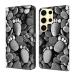Custodia per telefono in ecopelle con effetto cristallo., For Samsung Galaxy S24 Ultra 5G