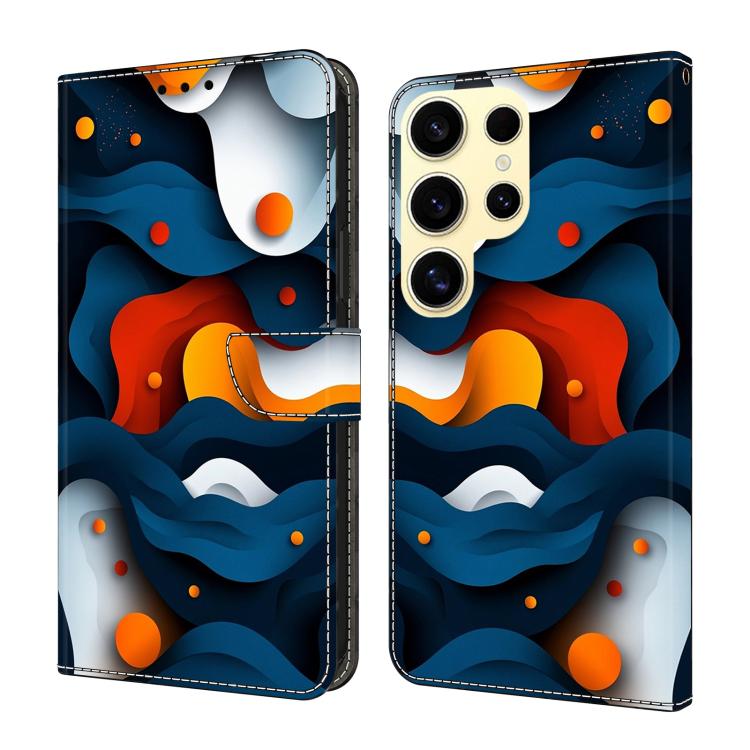 Custodia per telefono in ecopelle con effetto cristallo., For Samsung Galaxy S23 Ultra 5G