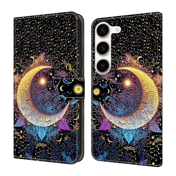 Custodia per telefono in ecopelle con effetto cristallo., For Samsung Galaxy S23+ 5G