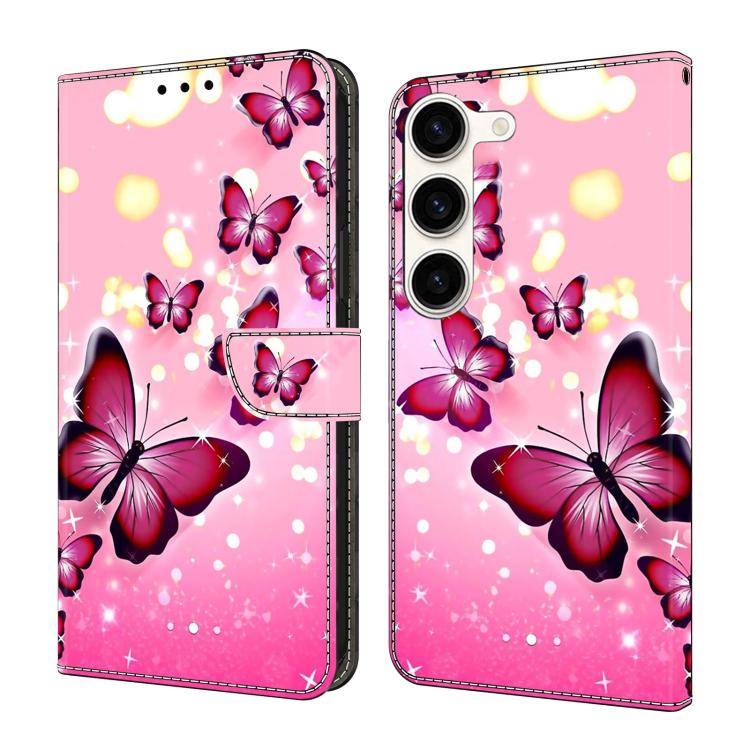 Custodia per telefono in ecopelle con effetto cristallo., For Samsung Galaxy S23+ 5G