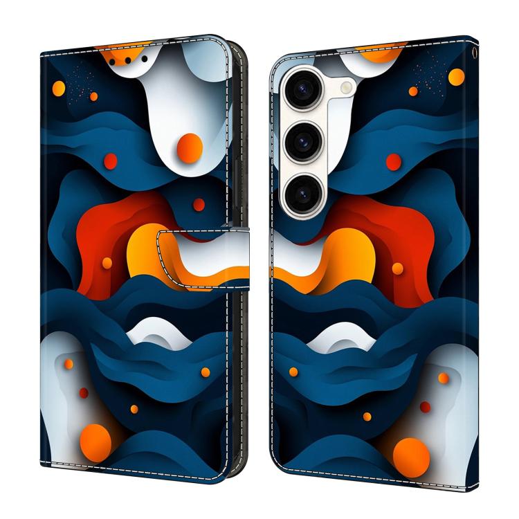 Custodia per telefono in ecopelle con effetto cristallo., For Samsung Galaxy S23+ 5G