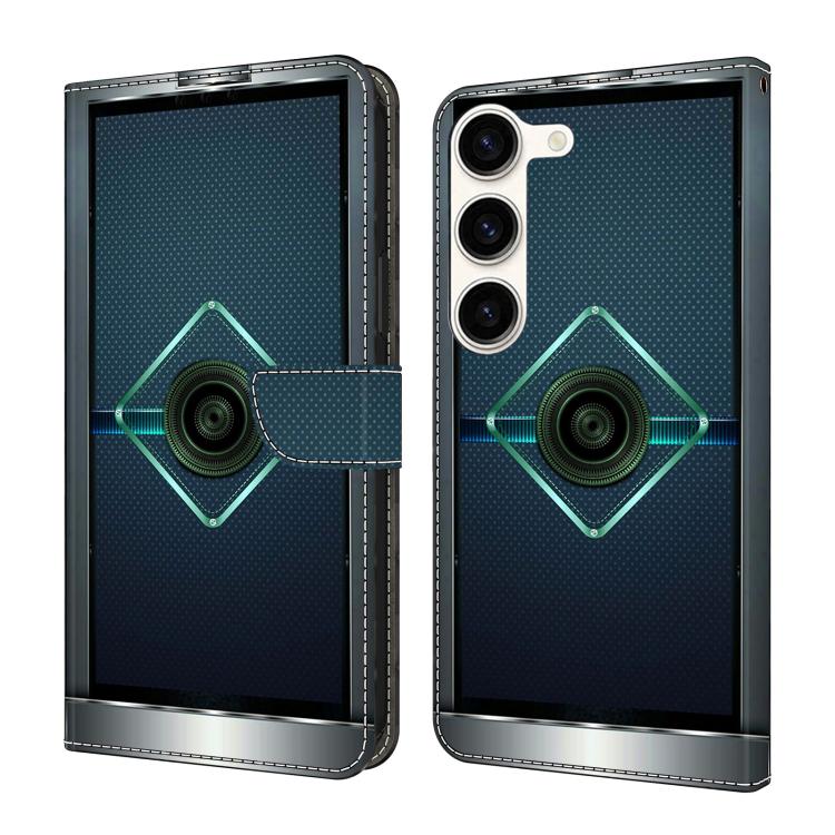 Custodia per telefono in ecopelle con effetto cristallo., For Samsung Galaxy S23+ 5G