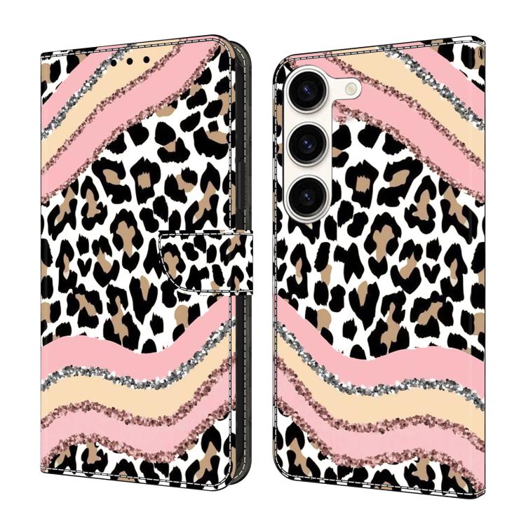 Custodia per telefono in ecopelle con effetto cristallo., For Samsung Galaxy S23+ 5G