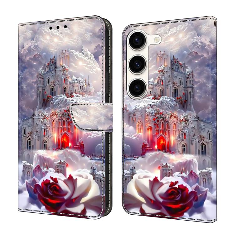 Custodia per telefono in ecopelle con effetto cristallo., For Samsung Galaxy S23+ 5G