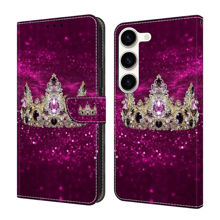Custodia per telefono in ecopelle con effetto cristallo., For Samsung Galaxy S23+ 5G