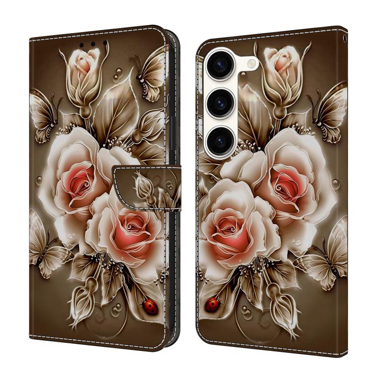 Custodia per telefono in ecopelle con effetto cristallo., For Samsung Galaxy S23+ 5G