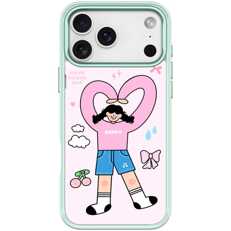 Adorabile custodia magnetica per telefono con motivo a cuori e doppia coda di cavallo., For iPhone 17 Pro Max, For iPhone 17 Pro, For iPhone 17, For iPhone Air
