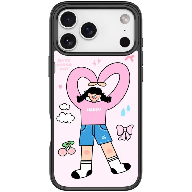Adorabile custodia magnetica per telefono con motivo a cuori e doppia coda di cavallo., For iPhone 17 Pro Max, For iPhone 17 Pro, For iPhone 17, For iPhone Air