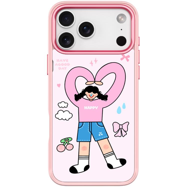 Adorabile custodia magnetica per telefono con motivo a cuori e doppia coda di cavallo., For iPhone 17 Pro Max, For iPhone 17 Pro, For iPhone 17, For iPhone Air