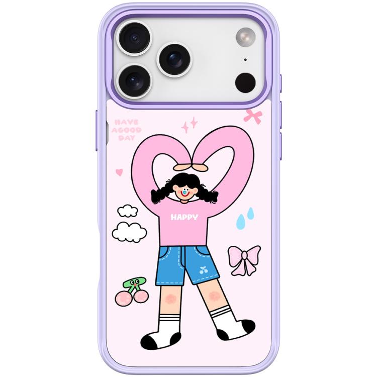 Adorabile custodia magnetica per telefono con motivo a cuori e doppia coda di cavallo., For iPhone 17 Pro Max, For iPhone 17 Pro, For iPhone 17, For iPhone Air