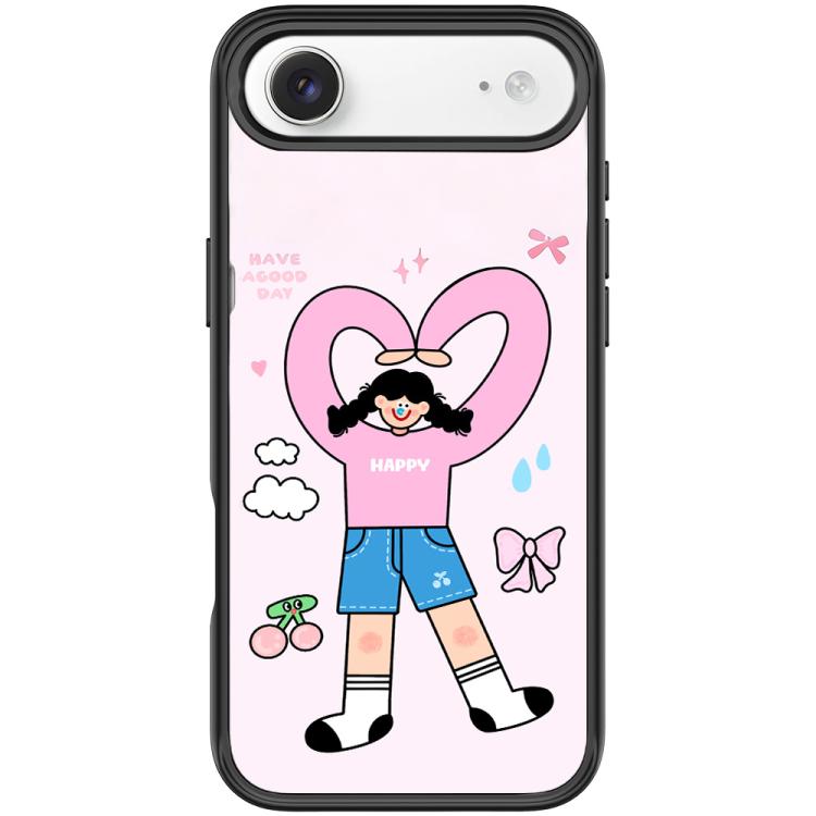 Adorabile custodia magnetica per telefono con motivo a cuori e doppia coda di cavallo., For iPhone 17 Pro Max, For iPhone 17 Pro, For iPhone 17, For iPhone Air