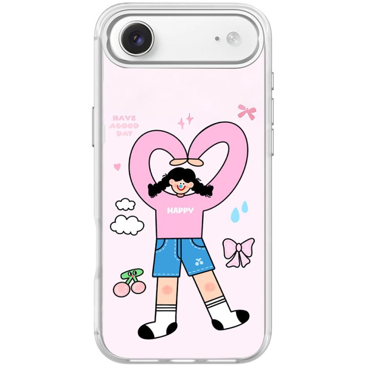 Adorabile custodia magnetica per telefono con motivo a cuori e doppia coda di cavallo., For iPhone 17 Pro Max, For iPhone 17 Pro, For iPhone 17, For iPhone Air